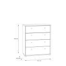 Canzano komód - T2KK212-C752 - sötét beton/artisan tölgy