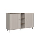 Cappuccino (KOM2D z POL) komód polccal - kasmír/antico tölgy