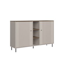   Cappuccino (KOM2D z POL) komód polccal - kasmír/antico tölgy