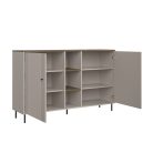 Cappuccino (KOM2D z POL) komód polccal - kasmír/antico tölgy