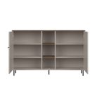 Cappuccino (KOM2D z POL) komód polccal - kasmír/antico tölgy