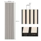 Akusztikus falpanel Lumigrid GS2101K bézs 60*260 cm