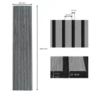 Akusztikus falpanel Lumigrid GS2101K szürke 60*260 cm