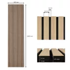 Akusztikus falpanel Lumigrid GS2101K világosbarna 60*260 cm
