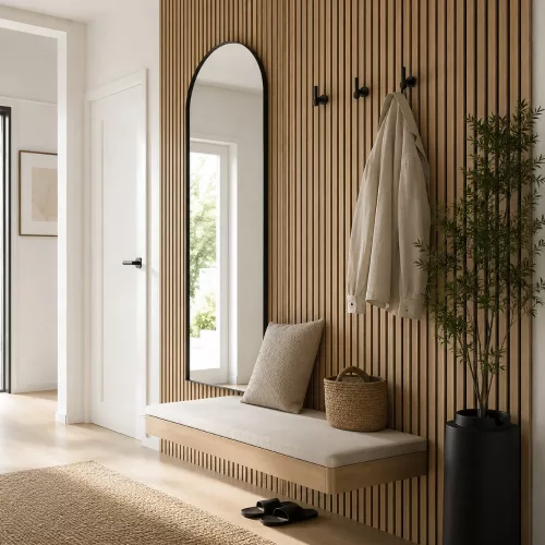 Akusztikus falpanel Lumigrid GS2101K világosbarna 60*260 cm