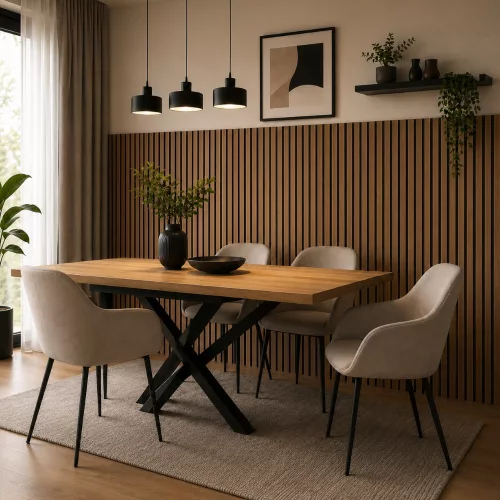 Akusztikus falpanel Lumigrid GS2101K világosbarna 60*260 cm
