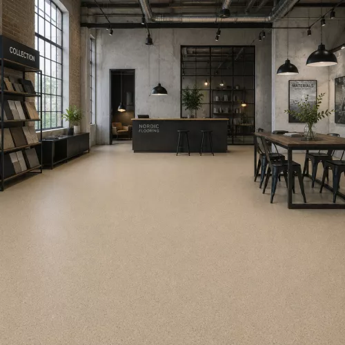 tekercses vinyl padló, PVC -  bézs szórt kő mintás Enter 23T Sed  4 m