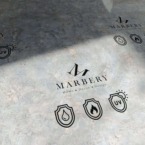 Falpanel, márvány mintával, PVC, 280x120 cm - Karikin Turquoise