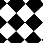 tekercses vinyl padló, PVC -  fekete-fehér csempe mintás Artix 99T York 4 m