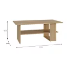 Manchester dohányzóasztal (CFTT5212-D108) - mauvella tölgy