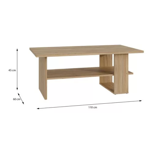 Manchester dohányzóasztal (CFTT5212-D108) - mauvella tölgy