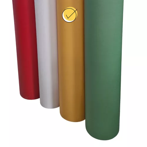 tekercses vinyl padló, PVC -  egyszínű Bluna 655 sárga 2 m
