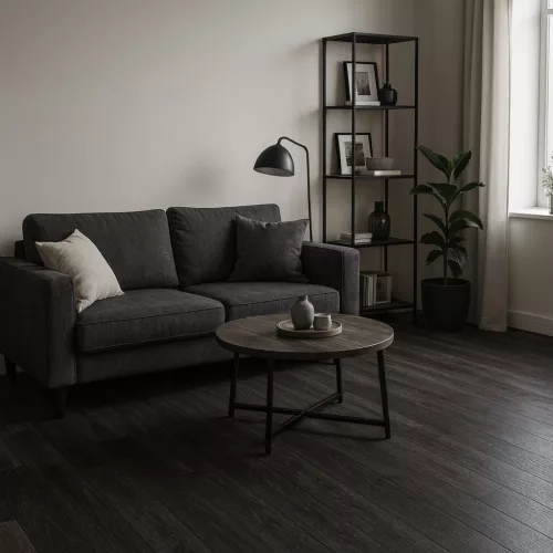 tekercses vinyl padló, PVC -  szürkésbarna fa mintás Bern 895 Chi 3 m