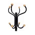 VASIL álló fogas - fekete lakk / természetes fa