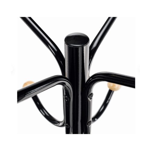 VASIL álló fogas - fekete lakk / természetes fa