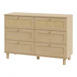   Sparrow Komód - CXSK221-M696 - elegancia tölgy/természetes rattan