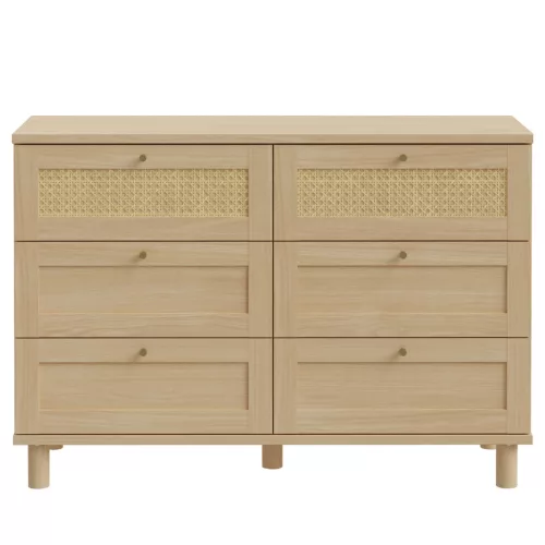 Sparrow Komód - CXSK221-M696 - elegancia tölgy/természetes rattan