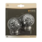 Vidella Lascar ezüst 25 mm-es karnis végzáró 2db/cs