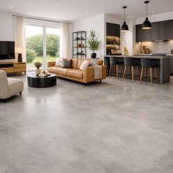   tekercses vinyl padló, PVC -  szürke kő mintás Maxelle eko 290 Pra 1 m