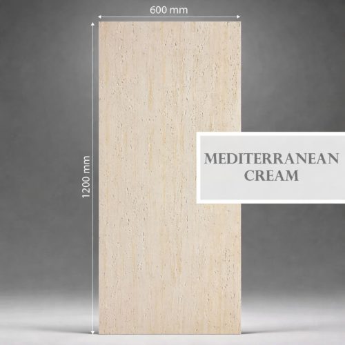 Flexible stone, mészkő hatású, 120x60 cm, Travertino - Mediterranean Cream