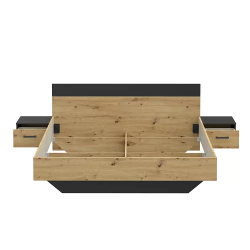 Tasmania (TNAL2182-M625) 180-as ágykeret - artisan tölgy