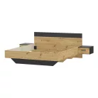 Tasmania (TNAL2182-M625) 180-as ágykeret - artisan tölgy