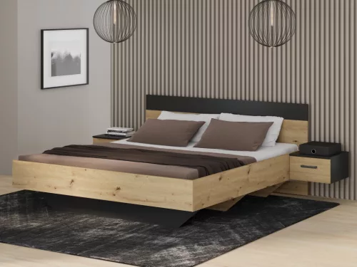 Tasmania (TNAL2182-M625) 180-as ágykeret - artisan tölgy