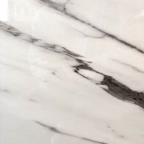Falpanel, márvány mintával, 3D nyomtatott, PVC, 240x120 cm - Fehér-Szürke