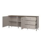 Cappuccino KOM2D3S komód - kasmír/antico tölgy