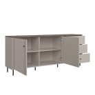 Cappuccino KOM2D3S komód - kasmír/antico tölgy