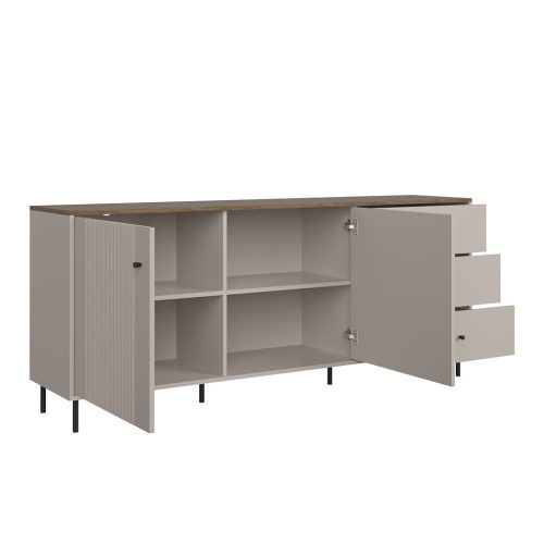 Cappuccino KOM2D3S komód - kasmír/antico tölgy