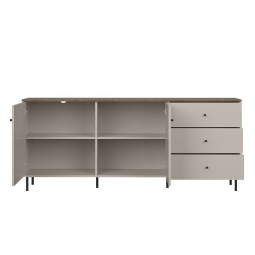 Cappuccino KOM2D3S komód - kasmír/antico tölgy