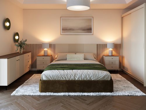 Cappuccino KOM2D3S komód - kasmír/antico tölgy