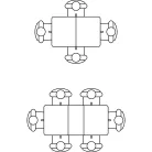 Hali bővíthető étkezőasztal 120-160 - rivoli/anemon