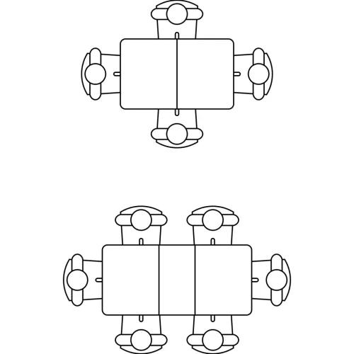 Hali bővíthető étkezőasztal 120-160 - rivoli/anemon