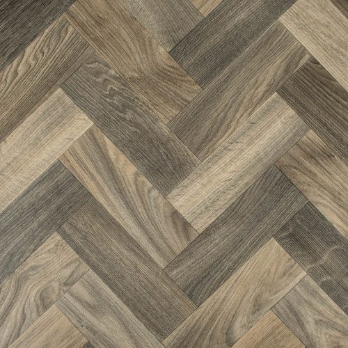 tekercses vinyl padló, PVC -  barna fa mintás Linz 585 4 m