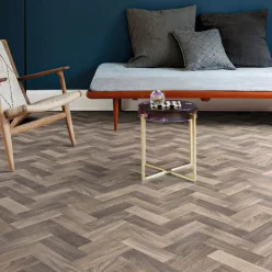 tekercses vinyl padló, PVC -  barna fa mintás Linz 585 2 m