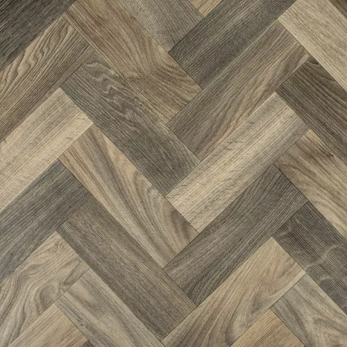 tekercses vinyl padló, PVC -  barna fa mintás Linz 585 2 m