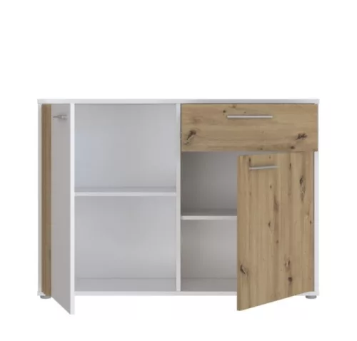 Cabat (CDGK222-C881) komód - fehér, artisan tölgy