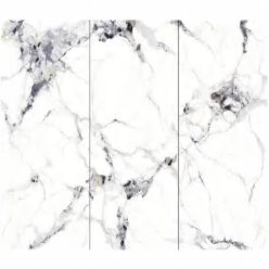   Falpanel, márvány mintával, végteleníthető, bambuszrost, 280x122 cm - Calacatta Noir