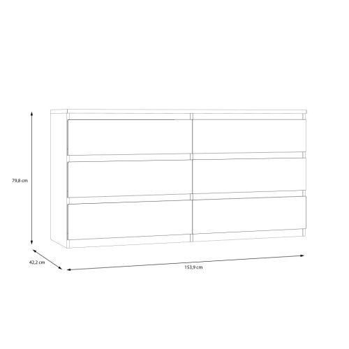Mission komód - LSQK221-U60 - homok