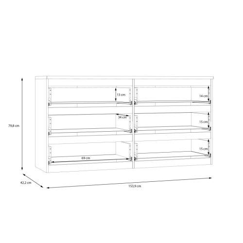 Mission komód - LSQK221-U60 - homok
