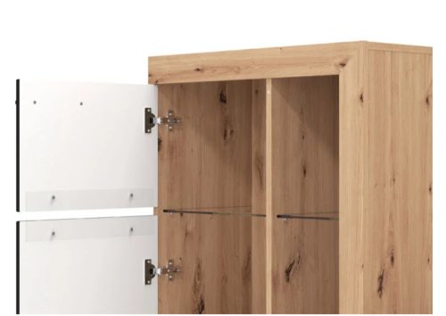 Sorrento nappali összeállítás - artisan tölgy/fekete