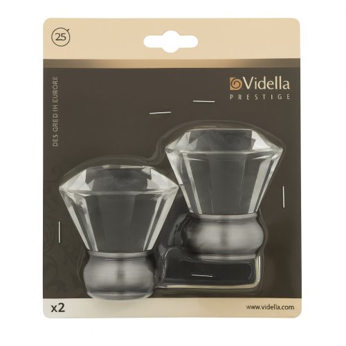 Vidella Marapi ezüst 25 mm-es karnis végzáró 2db/cs