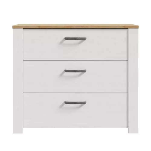 Borneo komód BHLK211-M482 - riviera tölgy/világos vörösfenyő