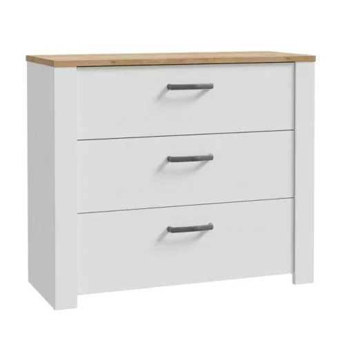 Borneo komód BHLK211-M482 - riviera tölgy/világos vörösfenyő