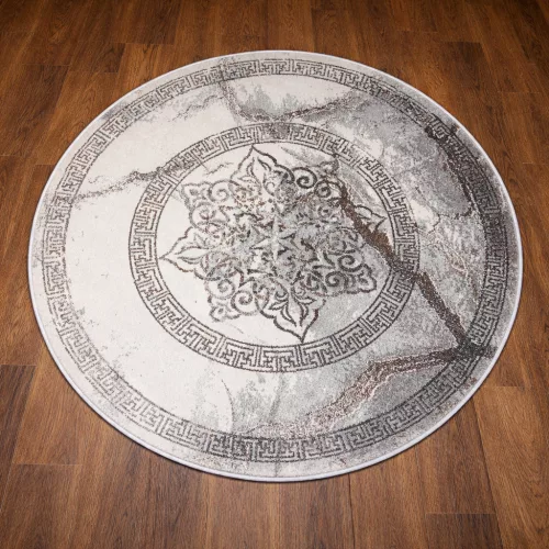 Beenom szőnyeg  1014-125 szürke-arany 160x160 cm