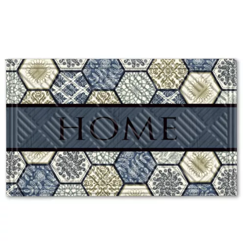 Eco Trend lábtörlő Lima Mat Blue Tiles - 45 x 75 cm