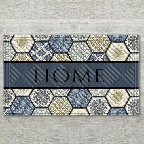 Eco Trend lábtörlő Lima Mat Blue Tiles - 45 x 75 cm