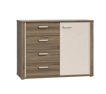 Demetrios komód DDLK224R-M885 - homok/valencia tölgy